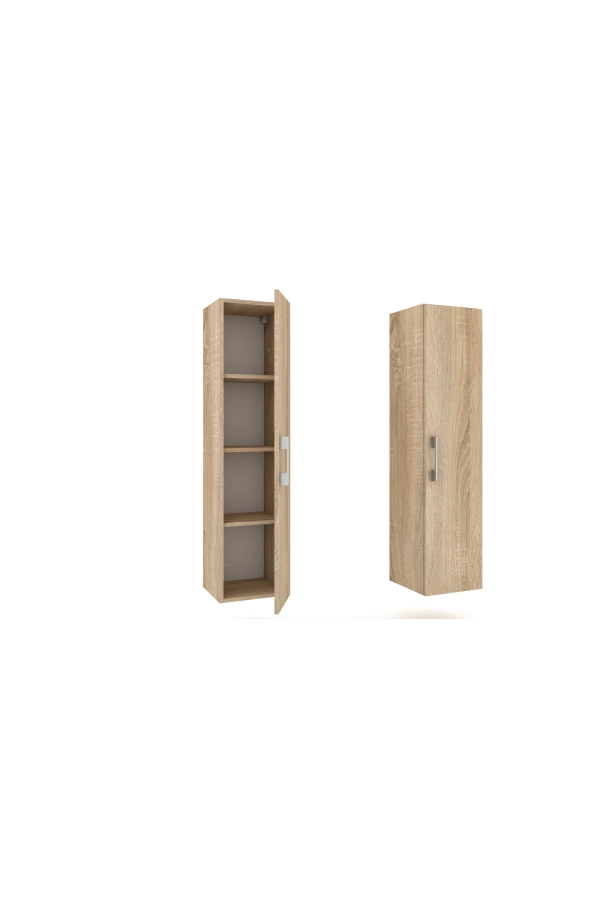 Słupek lazienkowy wiszący LUNA 1D 30 cm Dąb Sonoma